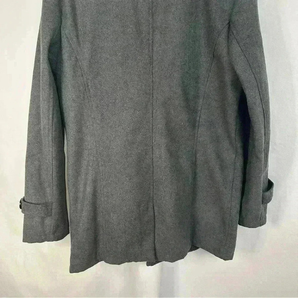 NWT Coat Jacket Button Up Front Pockets Snap Button Collar Womens Size XL Gray - Picture 9 of 15
